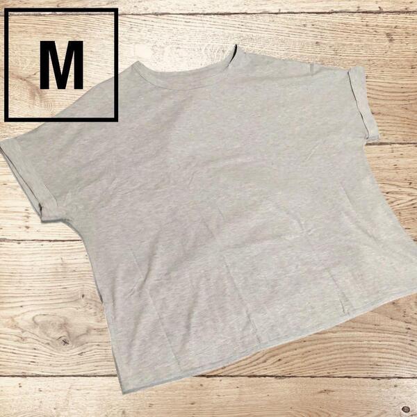 Mサイズ マタニティ Tシャツ 半袖 カットソー グレー トップス