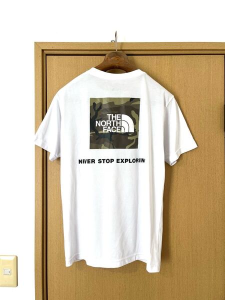 ☆THE NORTH FACEノースフェイス☆スクエアカモフラージュTシャツNT32158半袖TシャツL