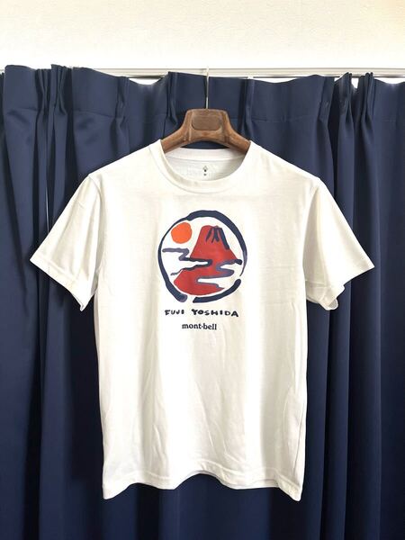 富士吉田店限定☆mont-bellモンベル☆富士山プリント半袖TシャツM
