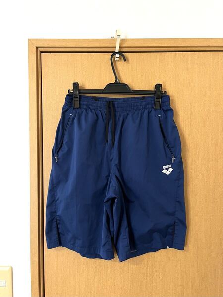 ☆arenaアリーナ☆水陸両用スイミングパンツショートパンツハーフパンツ海パンサーフパンツ Lネイビー