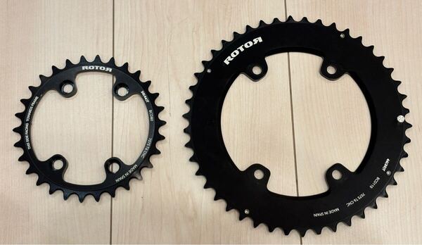 ROTOR チェーンリング 46-30 BCD 110&80 11s 未使用品