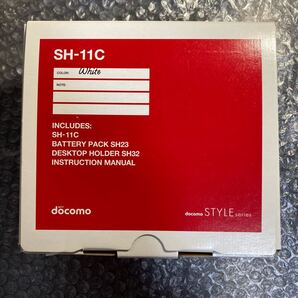 ガラケー/携帯電話 docomo シャープ SH-11C ホワイト 初期化済み、簡単な動作確認のみ