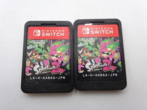 ☆ M2633 NINTENDO ニンテンドー Switch スイッチ ゲーム Splatoon2 スプラトゥーン2 2セット ソフトのみ ☆