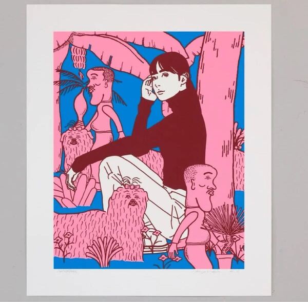 kyne Untitled, 2024 ED100 / ON AIR 正規品 Silkscreen シルクスクリーン キネ Noncheleee Untitled Edition 100 Numbered & Signed 新品