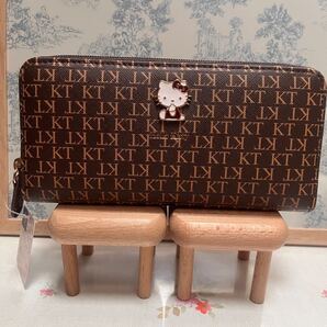 サンリオ キティ ハローキティ /チョコ キャラ 長財布 ラウンドファスナー 合皮