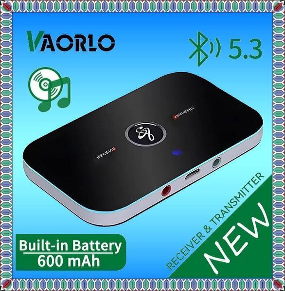 B6-Bluetoothワイヤレスオーディオレシーバー/トランスミッター5.0,3.5mm,3.5,PCおよびTV用,AUXミュージックアダプター