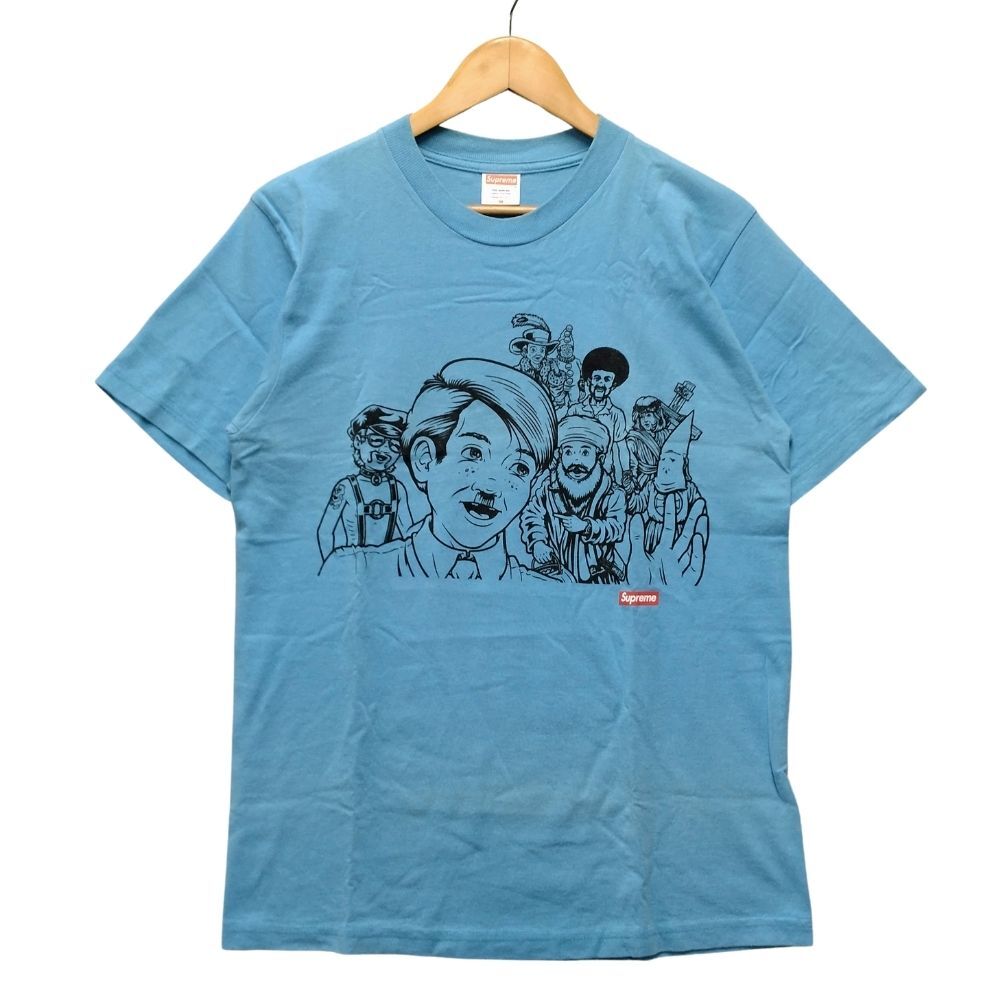 a330a【美品】シュプリーム ビッグロゴ 即完売モデル 最高デザイン Tシャツ 2025年最新】Yahoo!オークション -supreme tシャツ 青 mの中古品