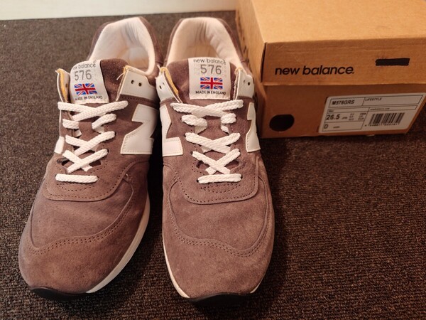 【美USED】ニューバランス/NEW BALANCE★M576GRS★スエード★US8.5/26.5cm★グレー/灰色