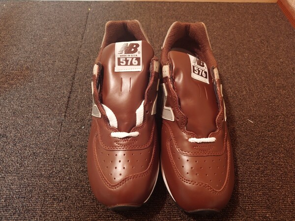 【未使用保管品】ニューバランス/NEW BALANCE★M576C★ガラスレザー★UK8.5/26.5★チョコ/茶