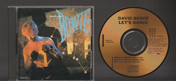 即決 送料込み 限定盤 CP43-5772 純金蒸着 GOLD CD ゴールド DAVID BOWIE デビッド・ボウイ LET'S DANCE レッツ・ダンス 国内盤