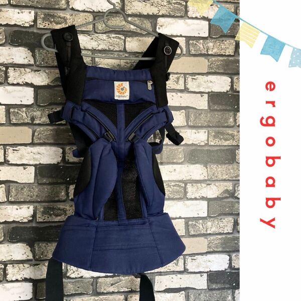 エルゴ オムニ360 クールエア 抱っこひも ergobaby ベビーキャリア メッシュ ネイビー