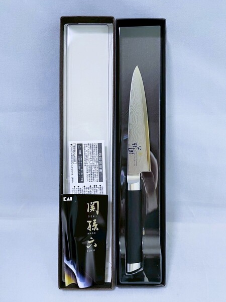 【新品 未使用品】貝印 関孫六 ダマスカス ペティナイフ 名刀の極み 120mm AE5202 送料無料