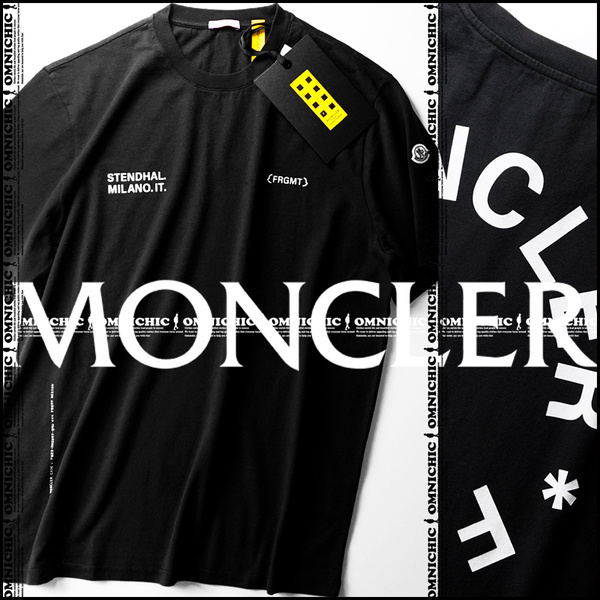 安心の国内正規■新品50,600円【MONCLER GENIUS FRGMT】モンクレールジーニアスフラグメントビックロゴTシャツS/ブラック/I209U8C0002M3265