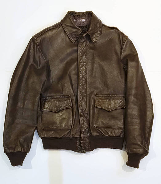 Willis & Geiger A-2 フライトジャケット 38 80S USA ホースハイド ウイリス&ガイガー ビンテージ