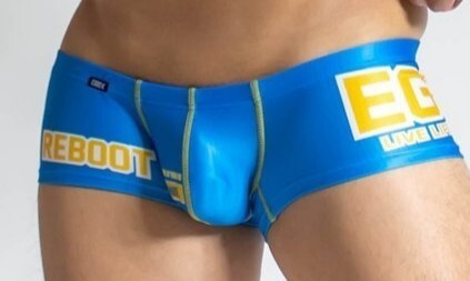 送料無料 新品 未使用 ★☆ EGDE ☆★(エッジ) REBOOT BV スーパーローライズ ショートボクサーパンツ 青系 XL
