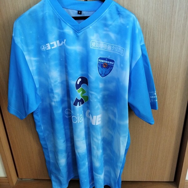 【来場者限定配布】横浜FC ユニフォーム 来場者配布サッカー ポリエステル100% Jリーグ フリーサイズ おしゃれ