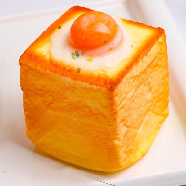 スクイーズ パン おもちゃ TikTok Youtube 目玉焼きトースト