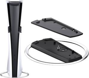 PS5 / PS5 Slim / PS5 Pro 縦置きスタンド, For PlayStation 5 専用,PS5スタ ンド, 合金材質 転倒防止 地震対策 傷付き防止 放熱改善