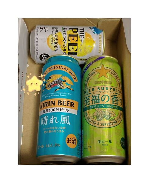 ビール 3缶セット サントリー ザ・ピール サッポロ 至福の キリン 晴れ風 送料無料 生ビール 詰め合わせ