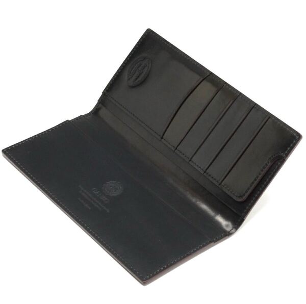 美品 GANZO シェルコードバン マチ無し長財布 / ガンゾ SHELL CORDOVAN 2 札入れ 長財布 ホーウィン社 本革 馬革 カードケース レザー