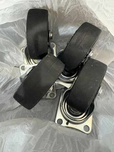 ハンマーキャスター 75×27 台車用 中古 4個まとめ売り 管理NO 0506