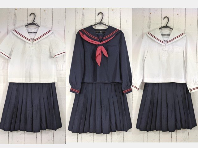 中古】兵庫県 安倉中学校 女子制服 2点 (ブレザー・スカート