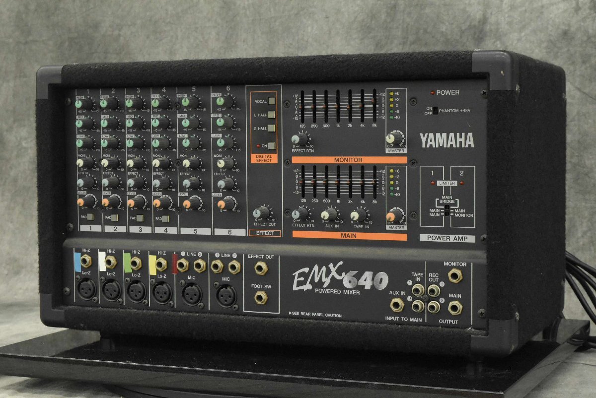 Yamaha EMX640 6 Channel Powered Mixer Dual Amp Confirmed