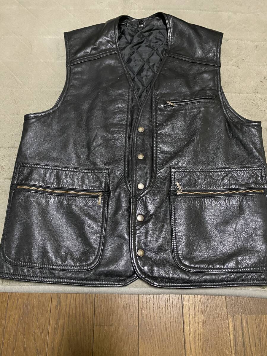 パパ様専用】レザーベスト 古着