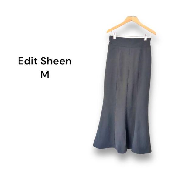 【M】エディットシーン Edit Sheen ロングスカート マーメイド 黒