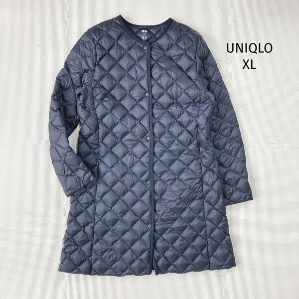 UNIQLO ウルトラライトダウン コンパクトコート【XL】紺 良品