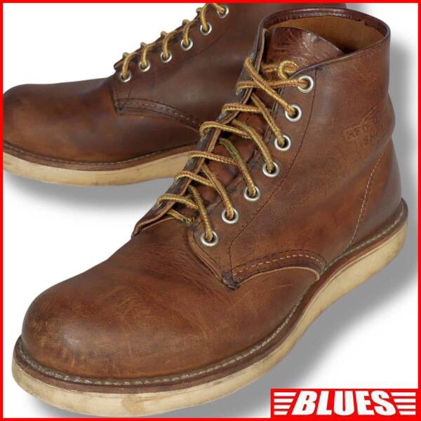 即決★RED WING★25cm ワークブーツ モックトゥ 茶 オロレガシー 7D レッドウィング 9111 USA製