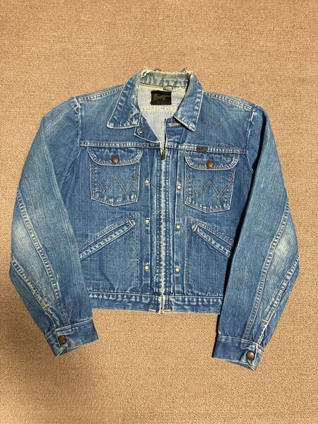 70s USA製 黒タグ Wrangler 24MJZ デニムジャケット 36 ラングラー ビンテージ