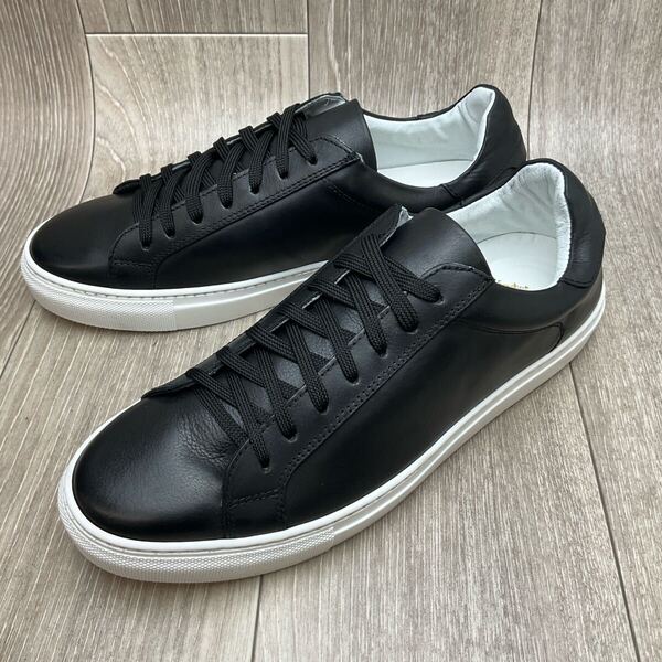 【アウトレット】Orobianco◆レザースニーカー◆サイズ42(26.0cm)◆ブラック◆イタリア製オロビアンコ紳士靴オフィスカジュアル 黒