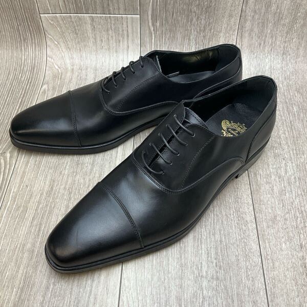 【アウトレット】Orobianco◆内羽根ストレートチップ◆サイズ44(27.0cm)◆ブラック◆オロビアンコ紳士革靴イタリア製ビジネスシューズ黒