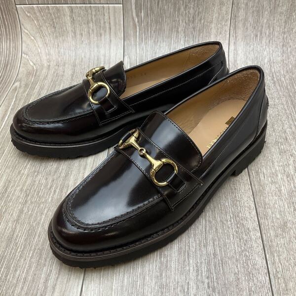 【アウトレット】PASCUCCI◆レザービットローファー◆サイズ36(23.0cm)◆ダークブラウン◆イタリア製 パスクッチ モカシン 濃茶 革靴