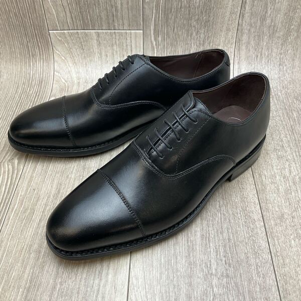 【アウトレット】内羽根ストレートチップ◆ブラック◆サイズ8.5(27.0cm) 紳士革靴 グッドイヤー製法 ビジネスシューズ 牛革 黒 冠婚葬祭