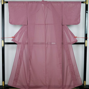夏物 夏のきもの 未使用 絽色無地 ポリエステル 10740
