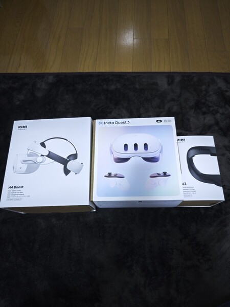 Meta Quest3 VRヘッドセット 512GB バッテリーストラップ付き