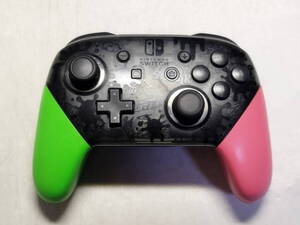 ジャンク品 Nintendo Switch Proコントローラー スプラトゥーン2 スティック動作異常有り