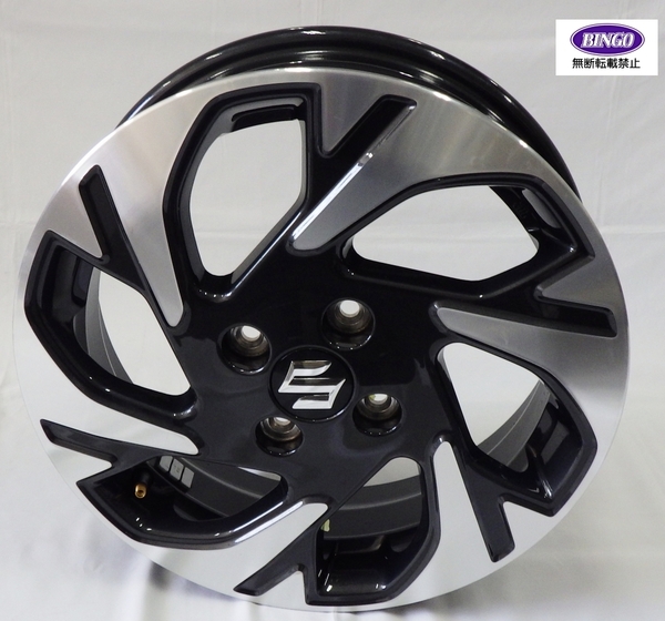 スズキ スペーシア カスタム MK54S 純正 アルミ ホイール 15インチ 43210 53U60 QC8