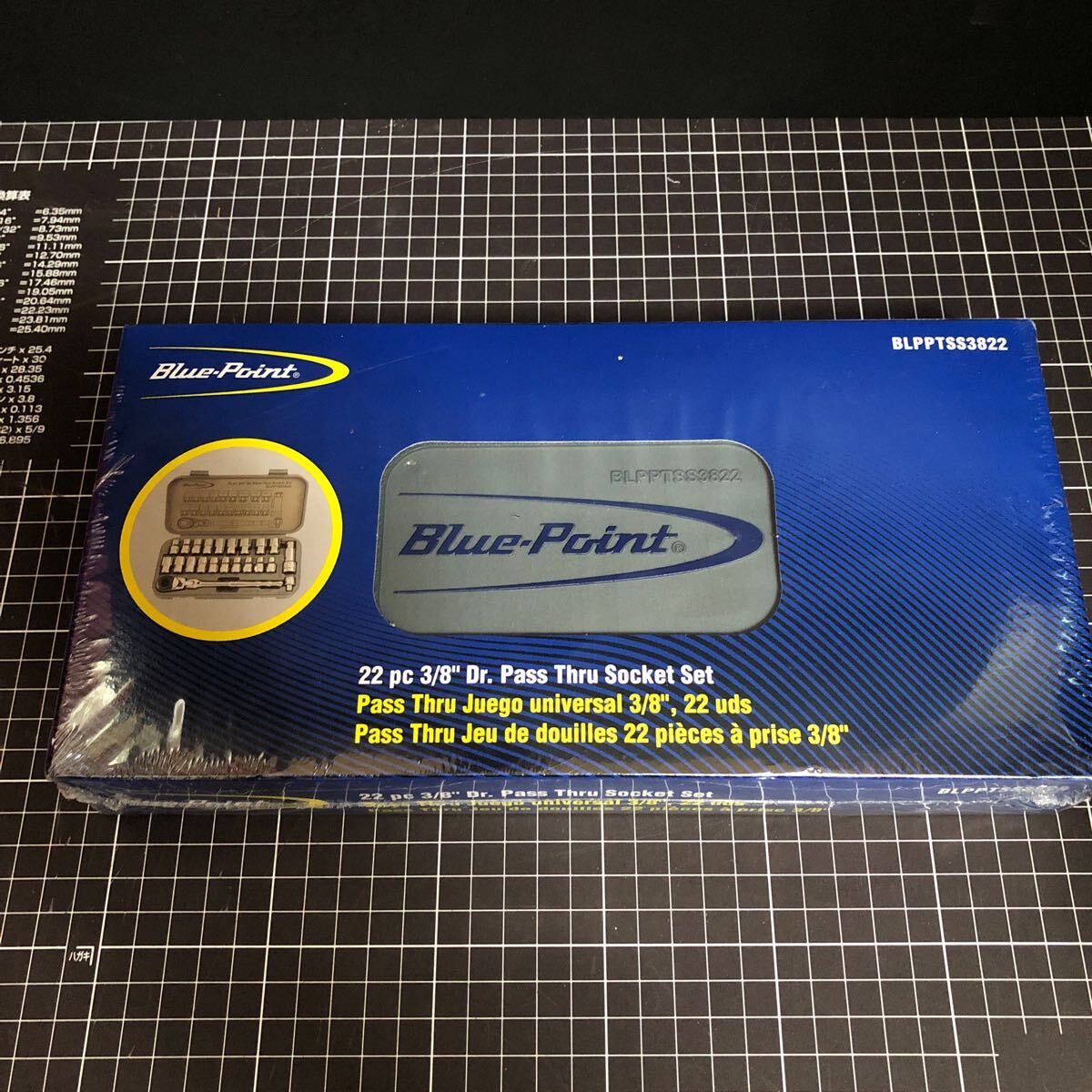 スナップオン　ブルーポイント　3/8 パススルー　22pc ソケット　ラチェット