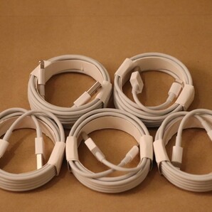 5本 iPhone 充電器ライトニングケーブル2M 純正工場取り寄せ品