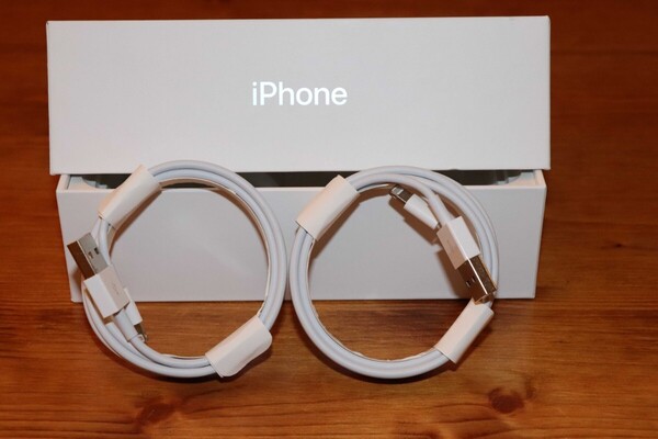 2m2本 充電器 純正工場品 iPhone ライトニングケーブル 送料無料
