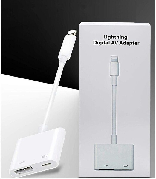 iphone HDMI変換アダプタ★Lightning iOS15対応 youtube等対応