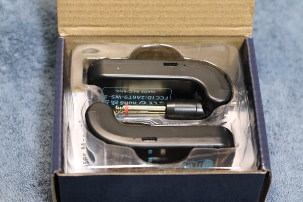 【新品】ギターワイヤレスシステム WS-4 高音質 低遅延高品質 充電式 1回の充電で約8時間使用可 USB Cタイプ 完動品 黒