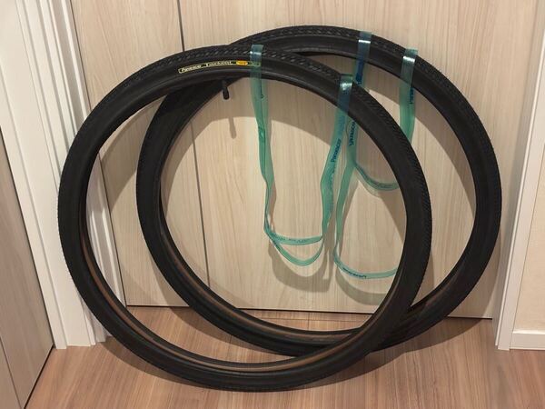 パナレーサー ツーキニスト 26×1.50 使用30km程度 前後1台分 チューブ&リムテープ付 送料無料 即決