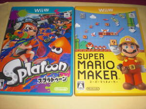 即決WiiU スプラトゥーン & スーパーマリオメーカー