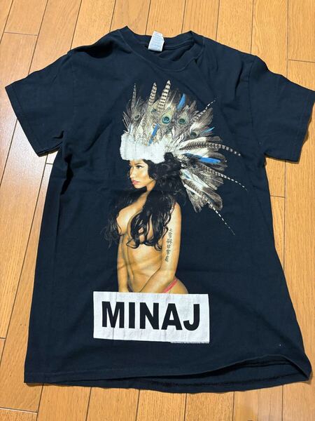 希少!Nicki Minaj(ニッキーミナージュ)エロフォトプリント ヒップホップ(ラップ)Tシャツ