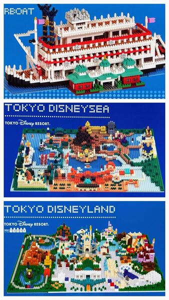 新品未開封 ナノブロック 東京ディズニーリゾート 3点セット