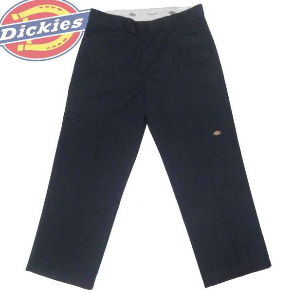 ディッキーズ Dickies ルーズフィット LOOSE FIT ダブルニー ワークパンツ ★ チノ WORK ストレート 黒色 ブラック メイドイン ニカラグア